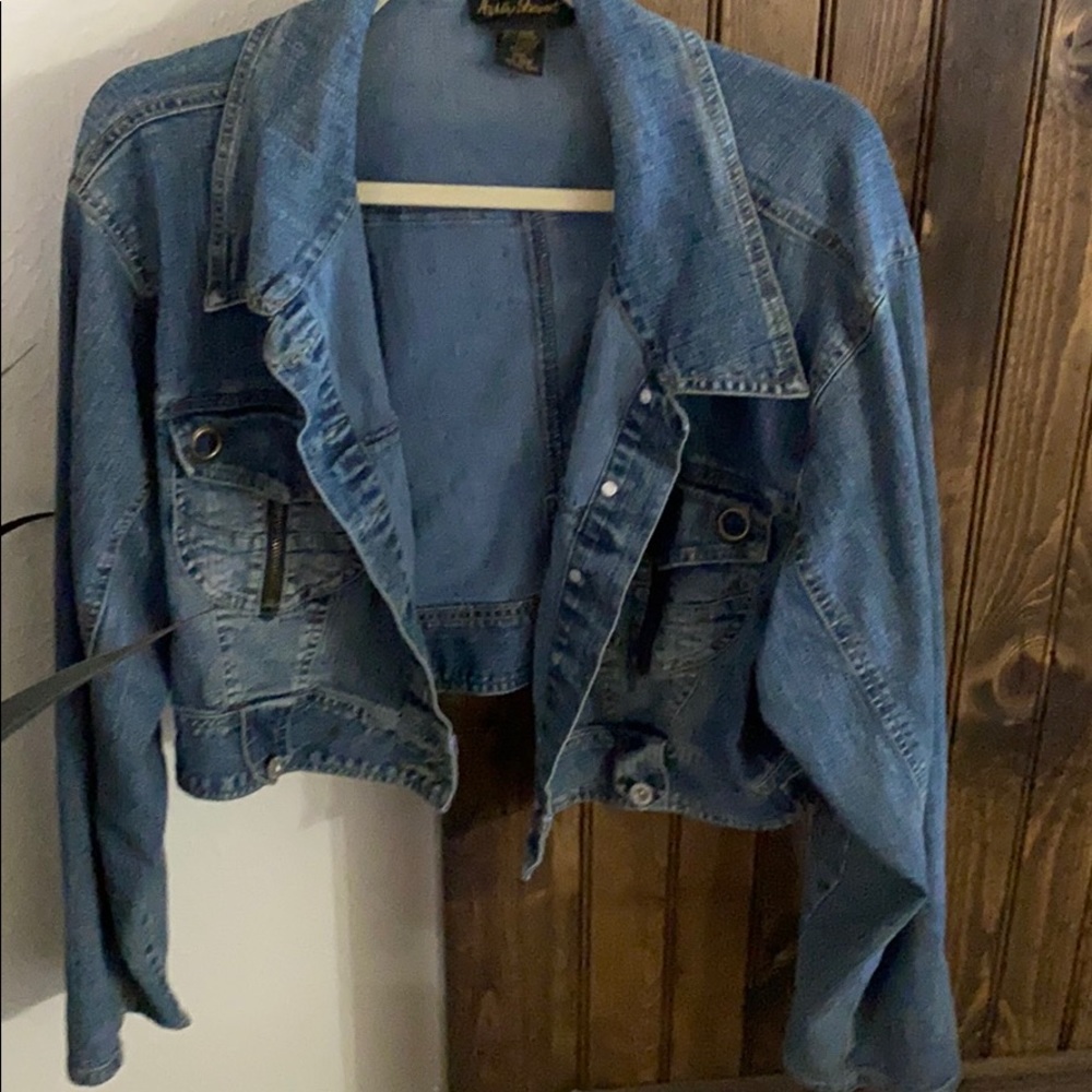 Denim crop Ashley Stewart jacket